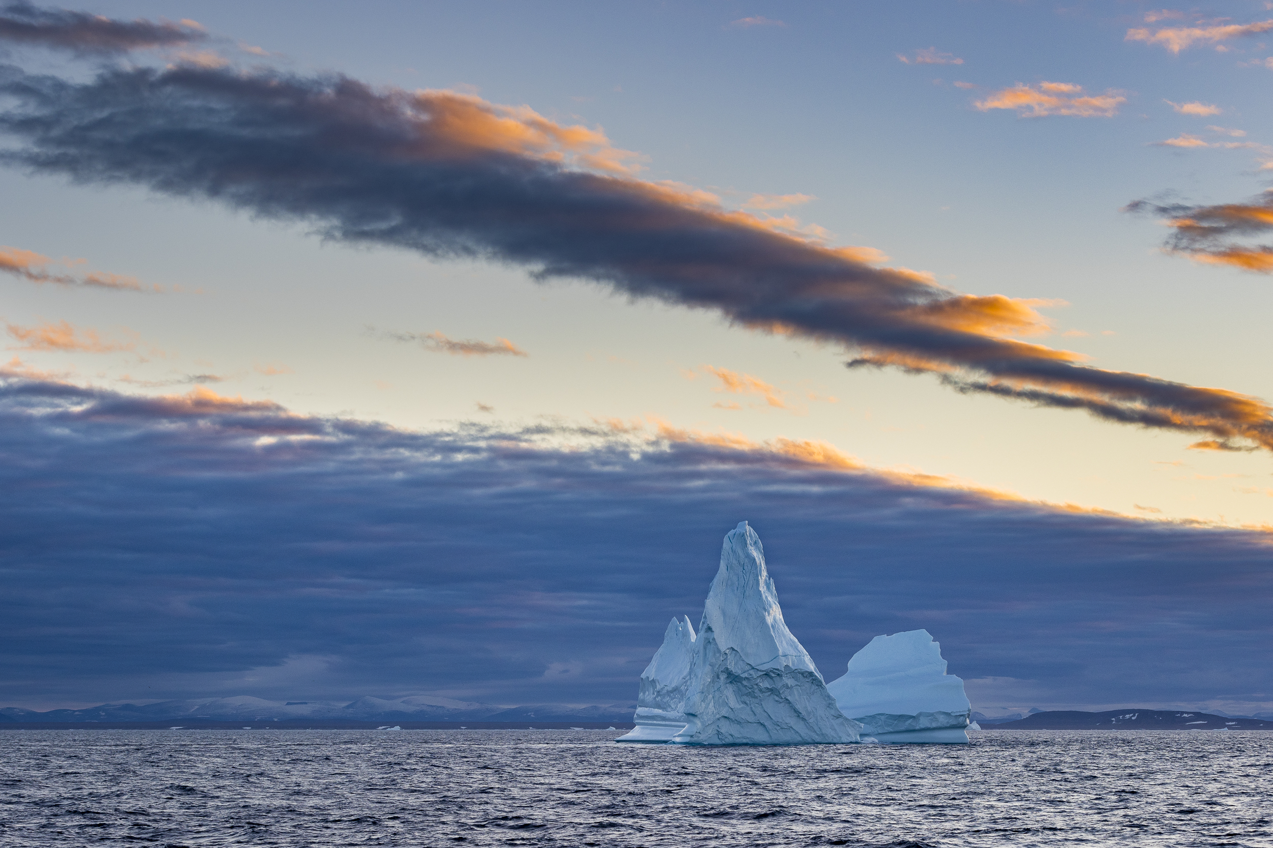 Iceberg Off Baffin Island at Sunset, Canada, Richard I'Anson
