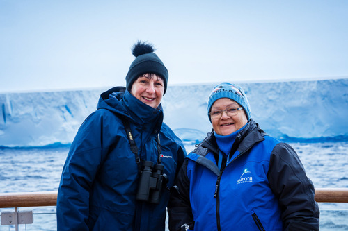 Passengers Onboard with A23A Iceberg, Antarctica, Tyson Mayr
