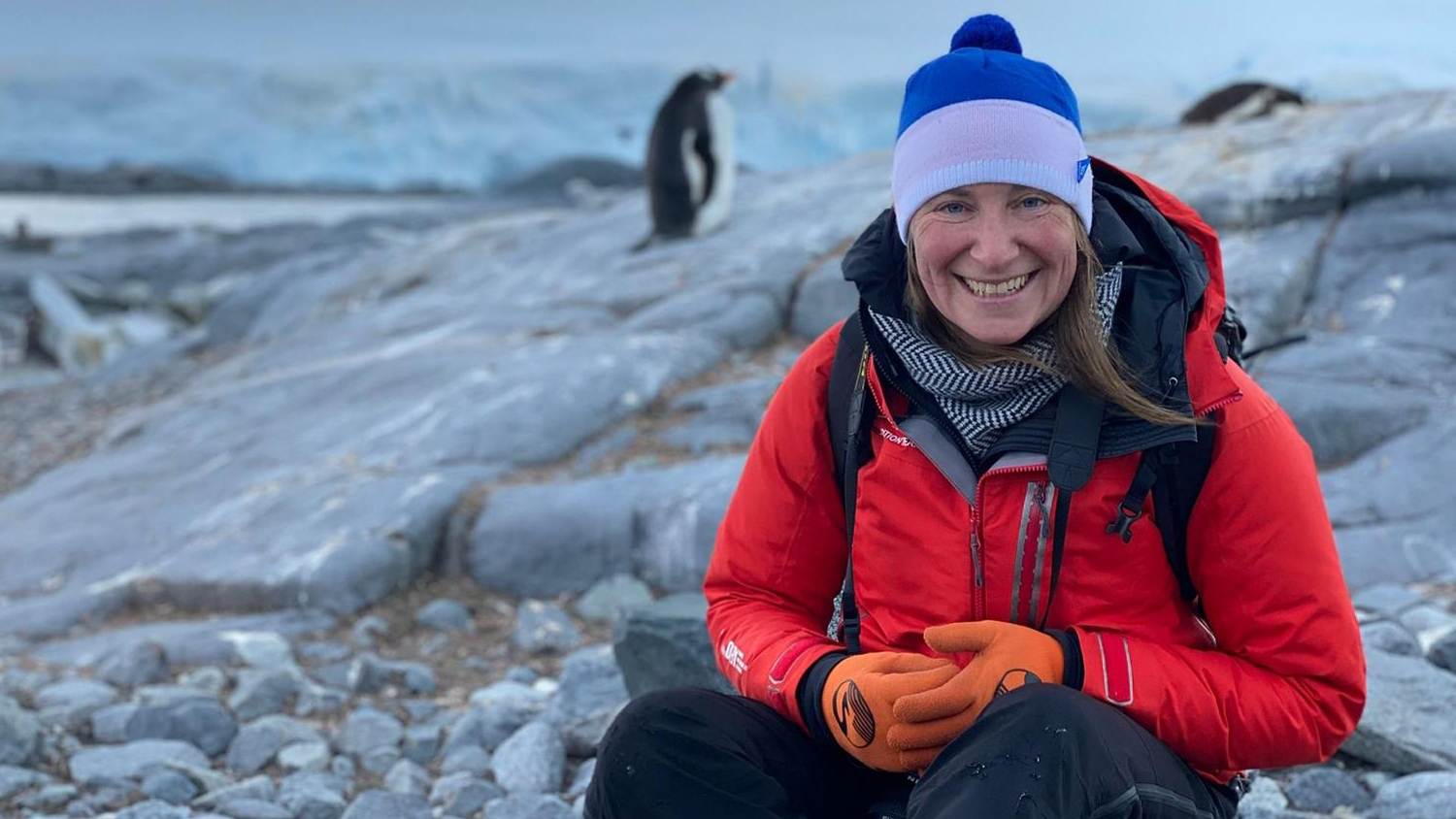 Liz Gifford in Antarctica