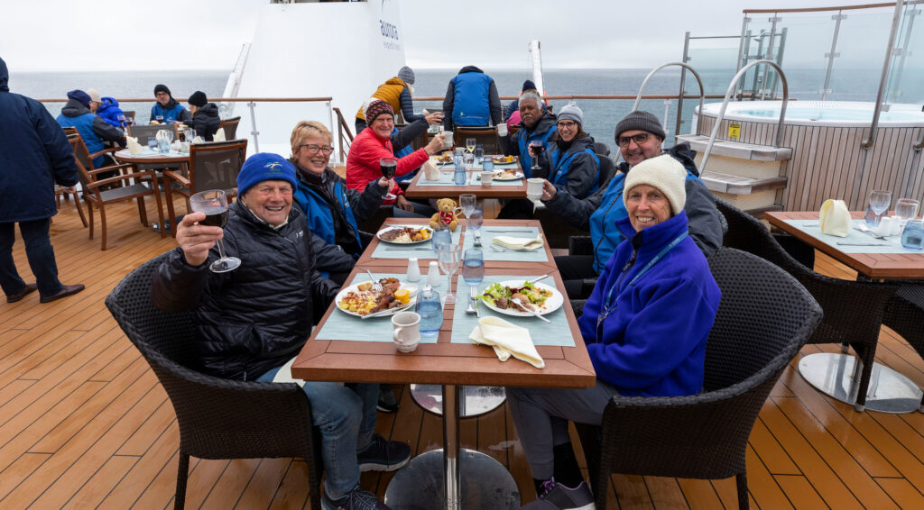 Passengers dining on the Greg Mortimer, Antarctica, Adrian Wlodarczyk